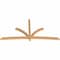 Ekena Millwork Davenport Timber Gable Bracket, Western Red Cedar, 108"W x 54"H x 3 1/2"D x 3 1/2"F, 12/12 Pitch GBW108X54X0404DAV00SWR - alternate 4
